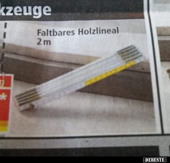 Faltbares Holzlineal.. - Lustige Bilder | DEBESTE.de