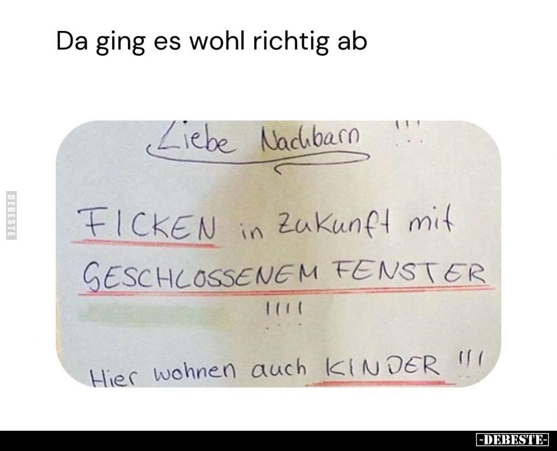 Da ging es wohl richtig ab.