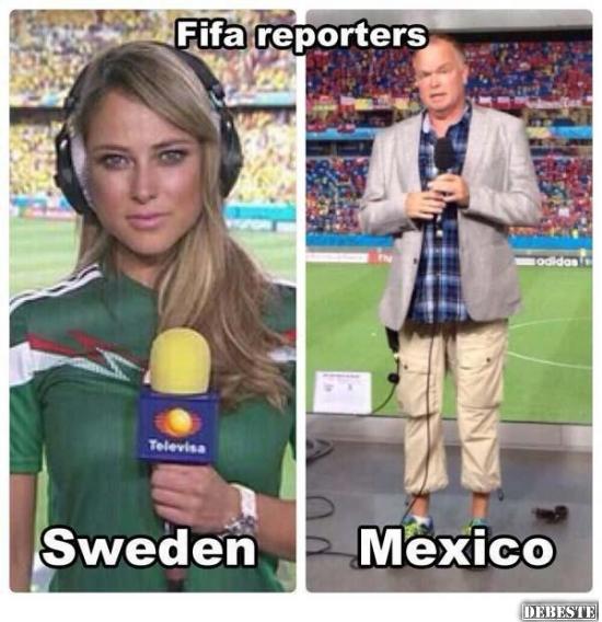 Fifa Reporter - Schweden VS Mexiko - Lustige Bilder | DEBESTE.de