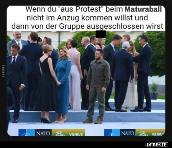 Wenn du "aus Protest" beim Maturaball nicht im Anzug.. - Lustige Bilder | DEBESTE.de