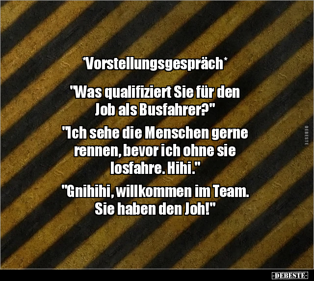 *Vorstellungsgespräch* "Was qualifiziert Sie für den Job.." - Lustige Bilder | DEBESTE.de
