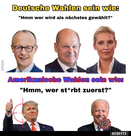 Deutsche Wahlen sein wie: "Hmm wer wird als nächstes gewählt?.." - Lustige Bilder | DEBESTE.de