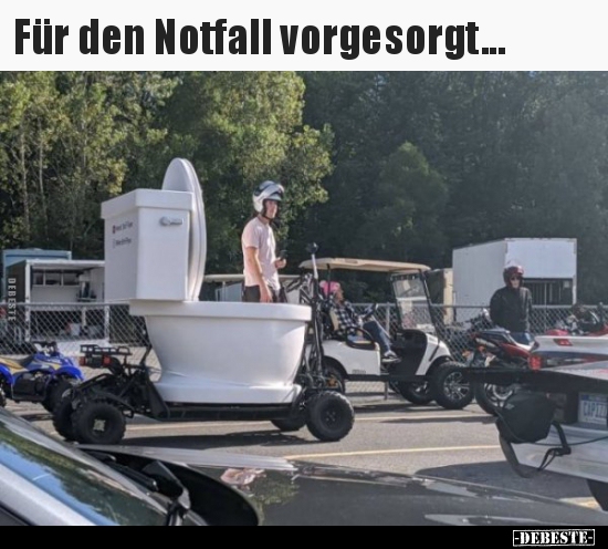 Für den Notfall vorgesorgt...