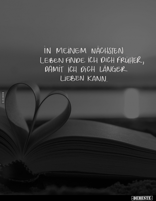 In meinem nächsten Leben finde ich dich früher, damit ich.. - Lustige Bilder | DEBESTE.de