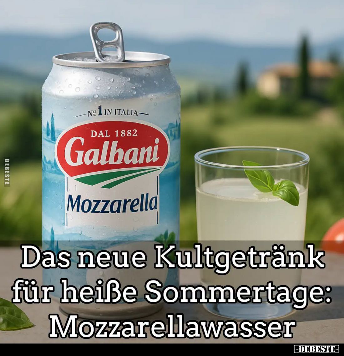 Das neue Kultgetränk für heiße Sommertage: Mozzarellawasser.