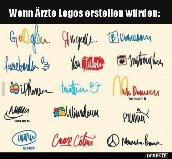 Wenn Ärzte Logos erstellen würden.. - Lustige Bilder | DEBESTE.de