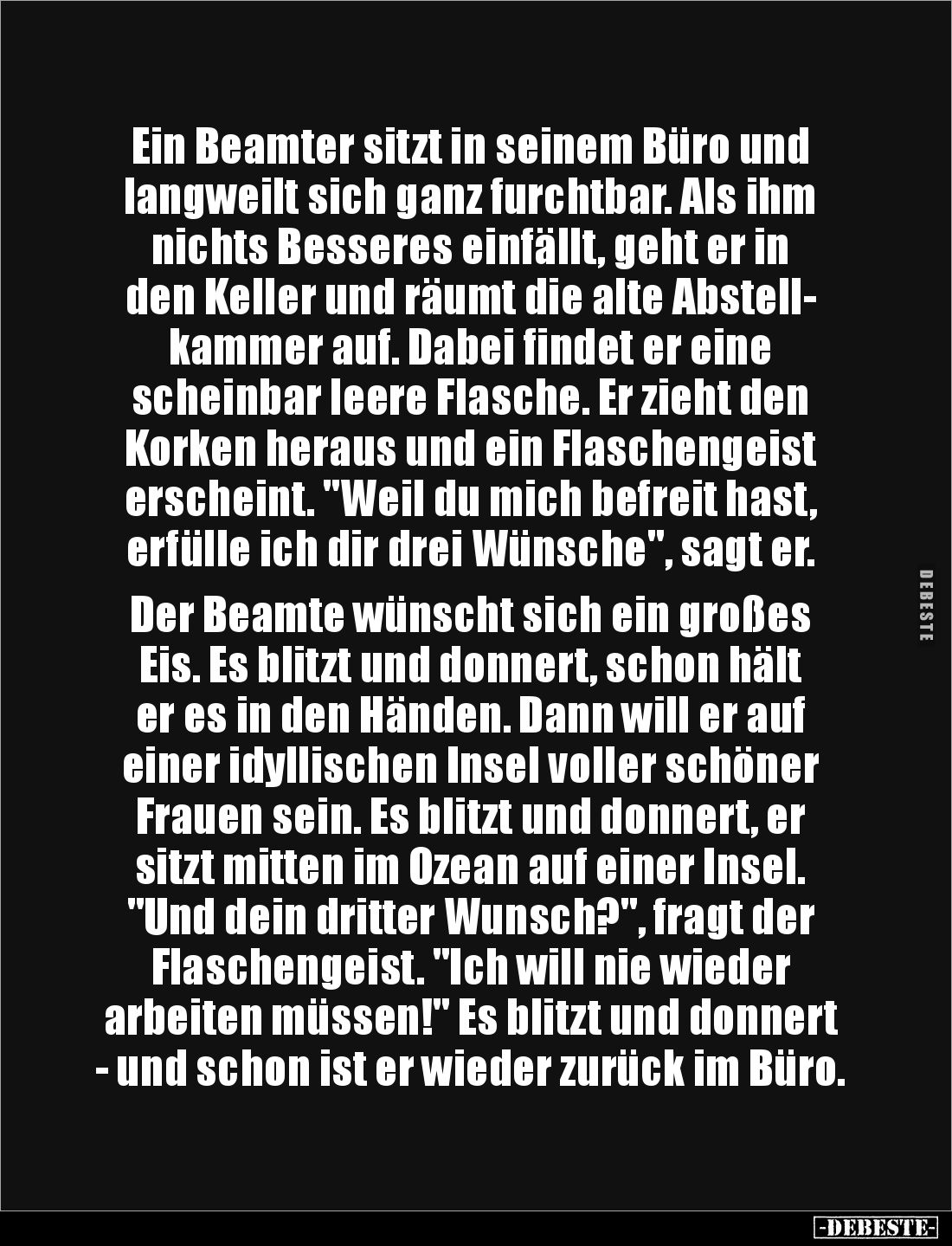 Ein Beamter sitzt in seinem Büro und langweilt sich ganz.. - Lustige Bilder | DEBESTE.de