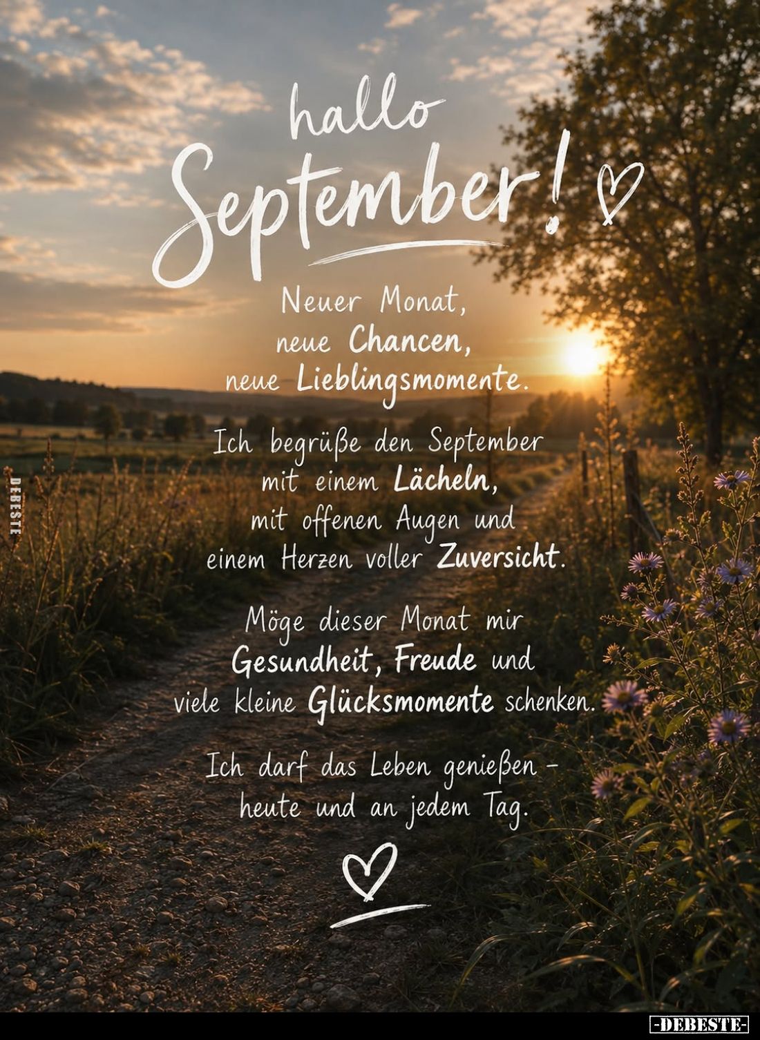 Hallo September!
Neuer Monat, neue Chancen, neue Lieblingsmomente.
Ich begrüße den September mit einem Lächeln, mit offenen...