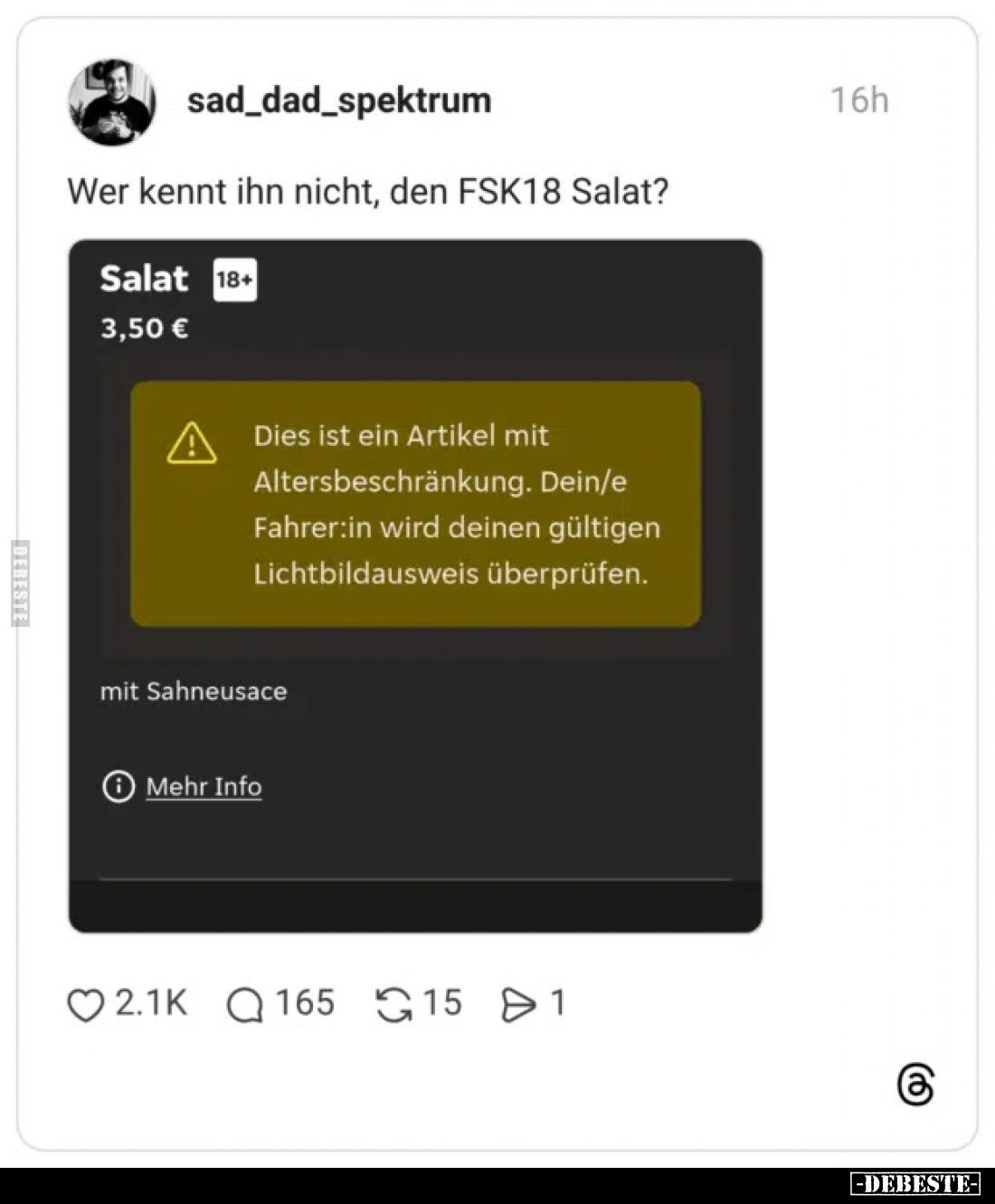 Wer kennt ihn nicht, den FSK18 Salat?.. - Lustige Bilder | DEBESTE.de