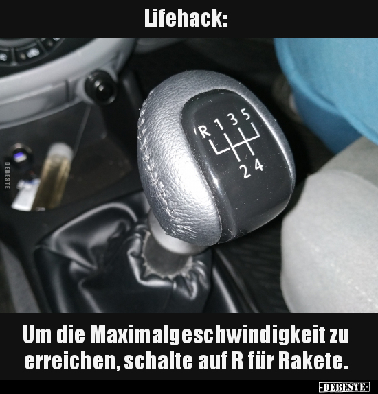 Lifehack: Um die Maximalgeschwindigkeit.. - Lustige Bilder | DEBESTE.de