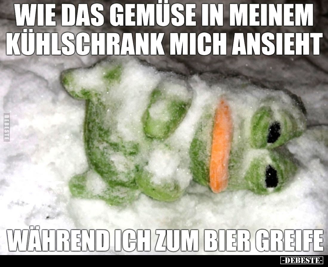 Wie das Gemüse in meinem Kühlschrank mich ansieht, während.. - Lustige Bilder | DEBESTE.de