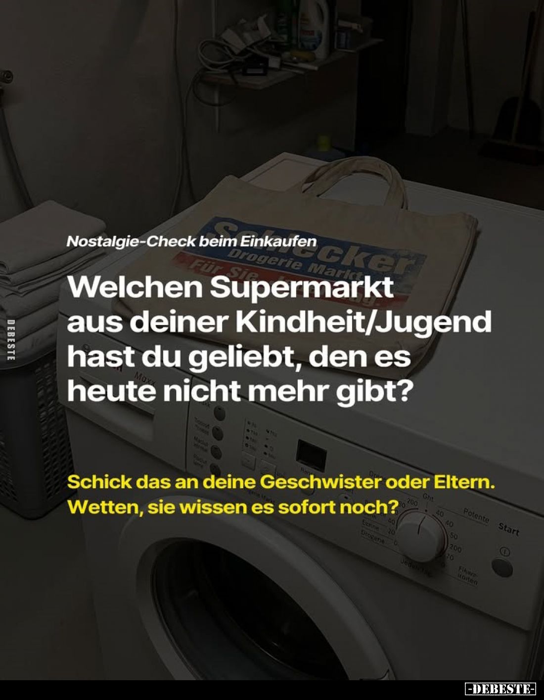 Nostalgie-Check beim Einkaufen.
Für Sie Welchen Supermarkt aus deiner Kindheit/Jugend hast du geliebt, den es heute nicht me...
