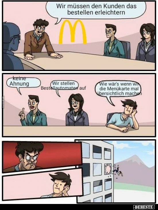 Wir müssen den Kunden das bestellen erleichtern..