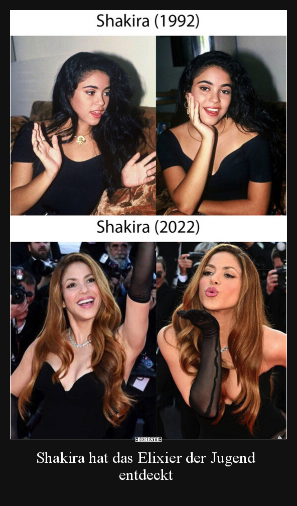 Shakira hat das Elixier der Jugend entdeckt.. - Lustige Bilder | DEBESTE.de