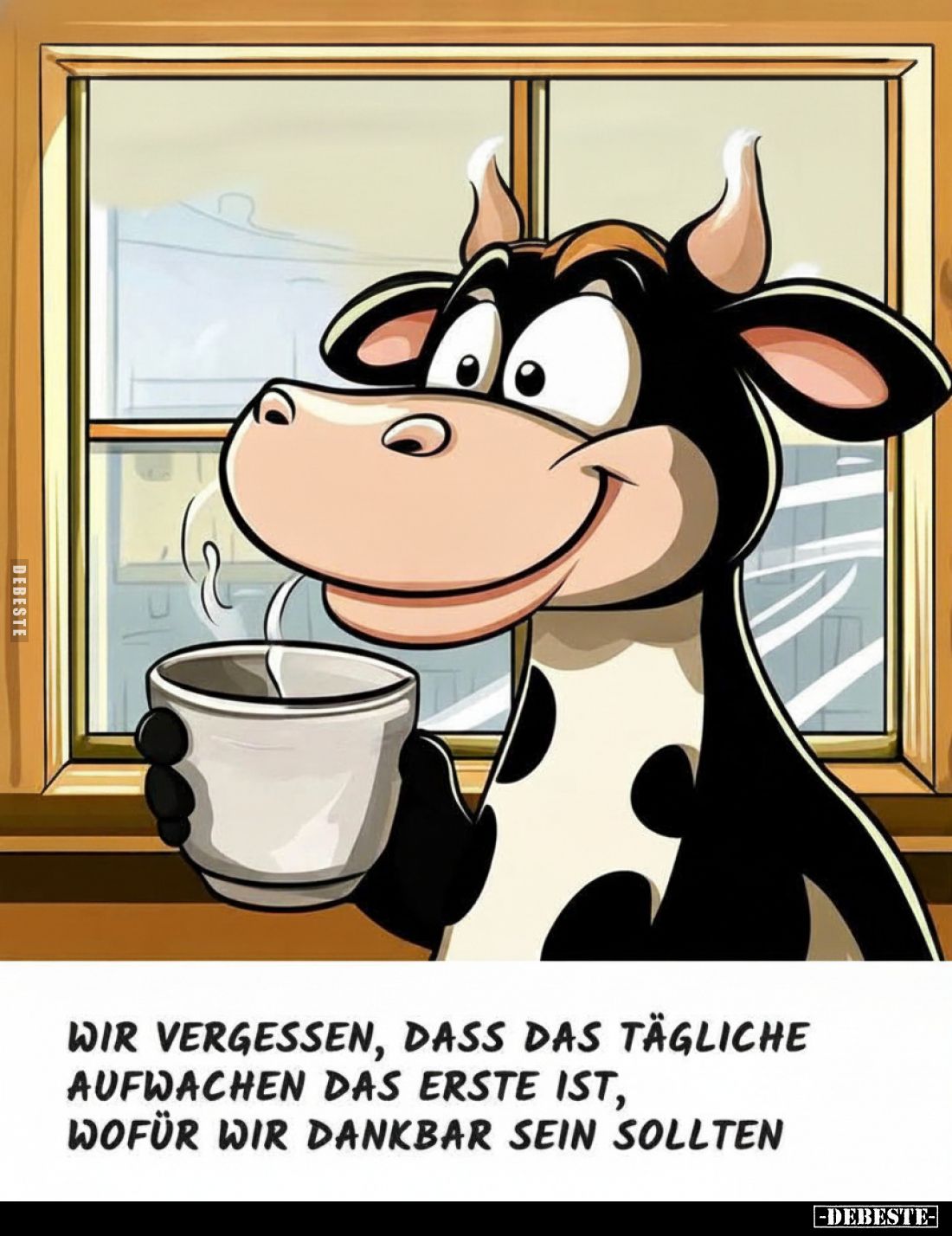 Wir vergessen, dass das tägliche Aufwachen das erste ist.. - Lustige Bilder | DEBESTE.de