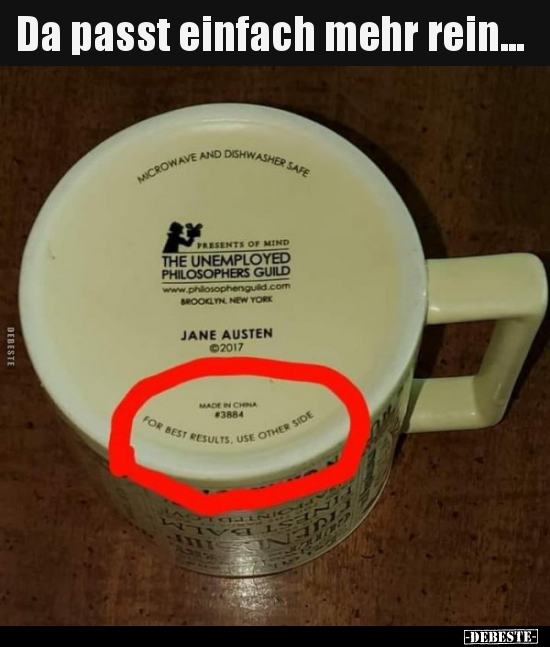 Da passt einfach mehr rein...