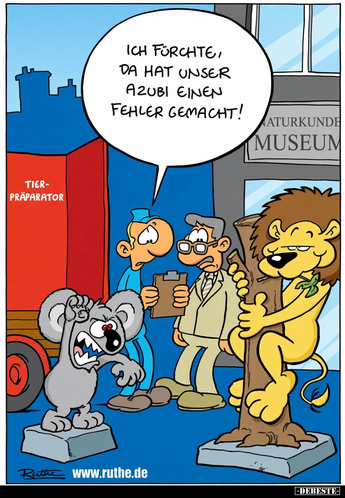 Ich fürchte, da hat unser Azubi einen Fehler gemacht!
