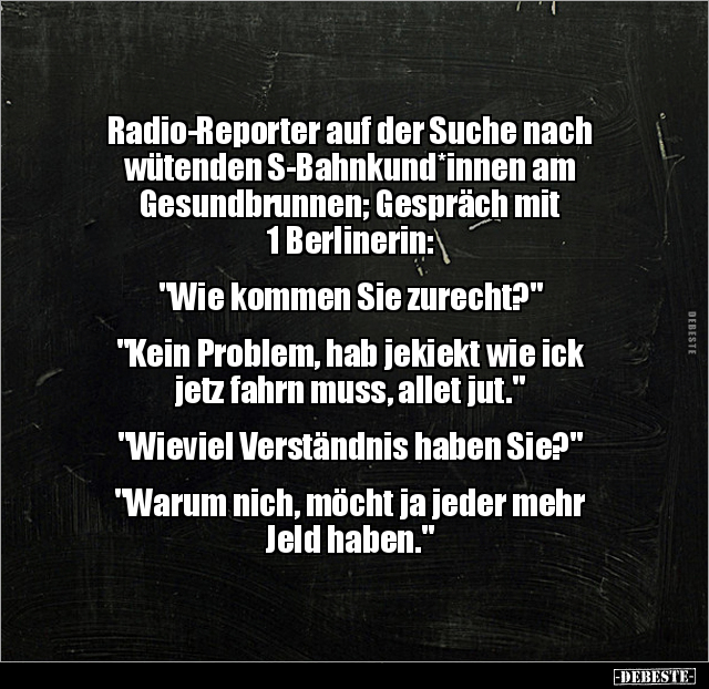 Radio-Reporter auf der Suche nach wütenden.. - Lustige Bilder | DEBESTE.de