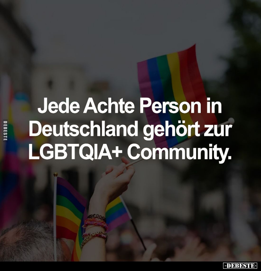 Jede Achte Person in Deutschland gehört zur LGBTQIA+ Community.