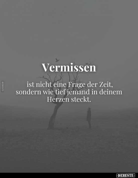 Vermissen ist nicht eine Frage der Zeit.. - Lustige Bilder | DEBESTE.de