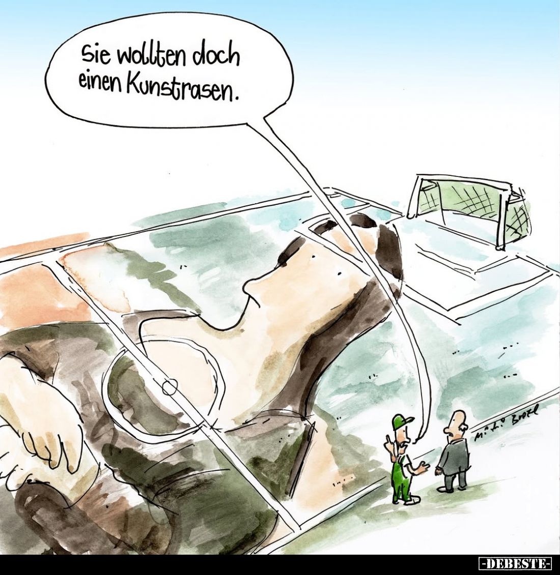 Sie wollten doch einen Kunstrasen.