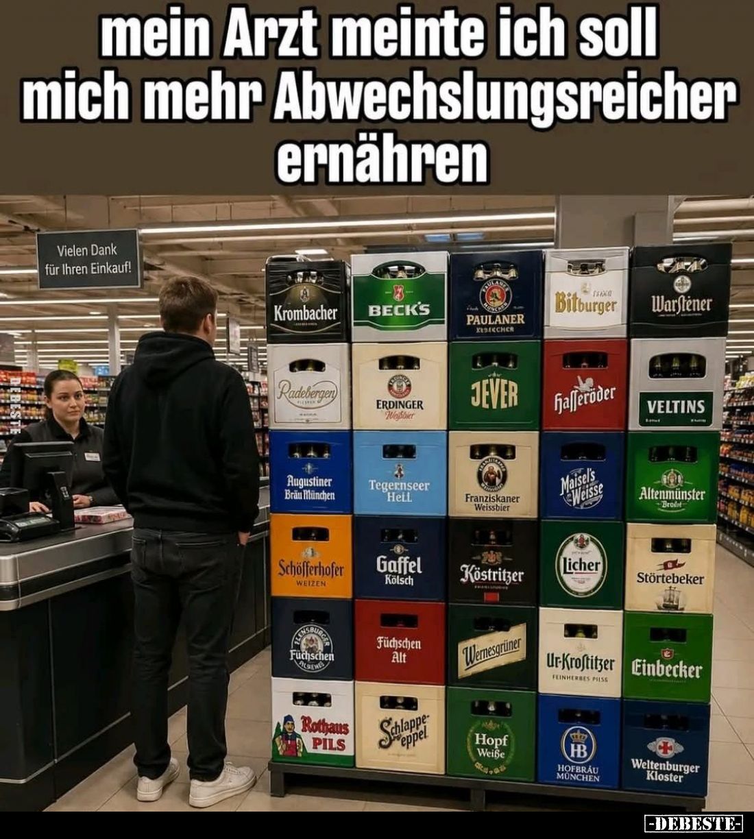 Mein Arzt meinte ich soll mich mehr Abwechslungsreicher ernähren.