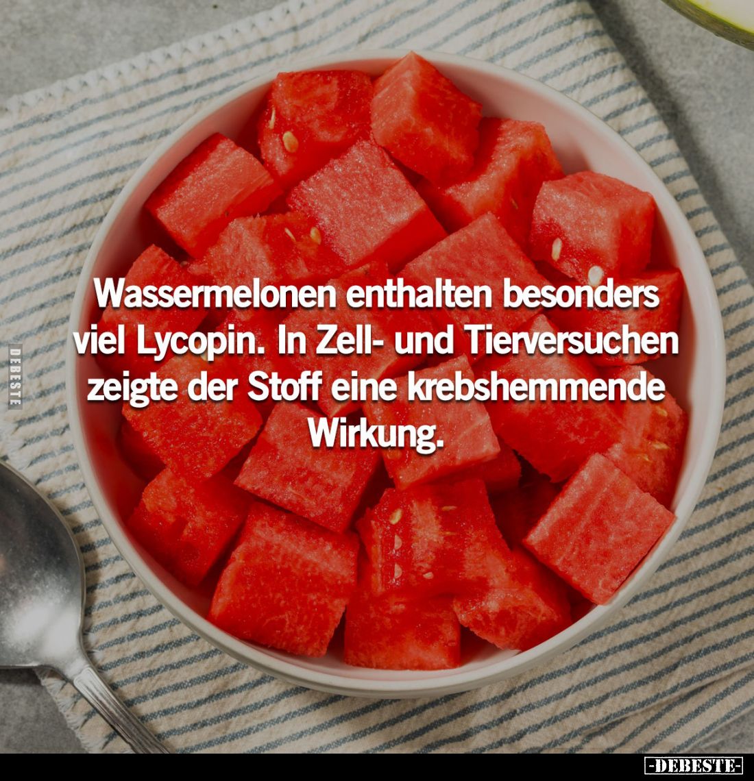 Wassermelonen enthalten besonders viel Lycopin. In Zell- und Tierversuchen zeigte der Stoff eine krebshemmende Wirkung.