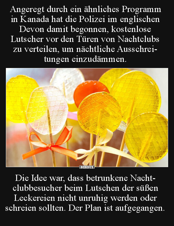 Angeregt durch ein ähnliches Programm in Kanada hat die.. - Lustige Bilder | DEBESTE.de