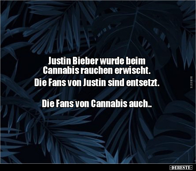 Justin Bieber wurde beim Cannabis rauchen erwischt.. - Lustige Bilder | DEBESTE.de