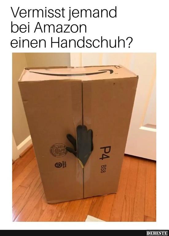 Vermisst jemand bei Amazon einen Handschuh?