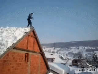 Mit dem Bauch voran!? :)