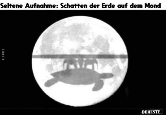 Seltene Aufnahme: Schatten der Erde auf dem Mond.. - Lustige Bilder | DEBESTE.de