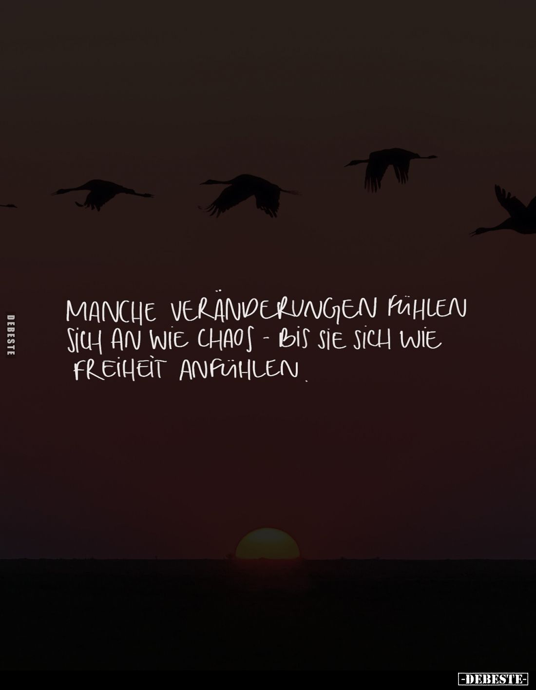 Manche Veränderungen fühlen sich an wie Chaos - bis sie sich wie Freiheit anfühlen.