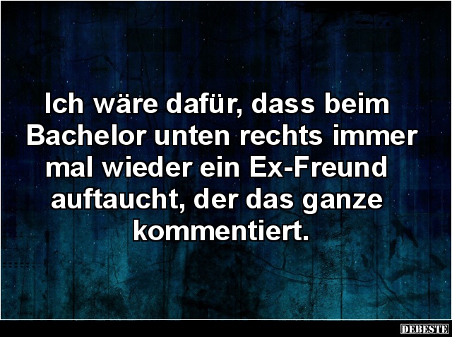 Ich wäre dafür, dass beim Bachelor unten rechts.. - Lustige Bilder | DEBESTE.de