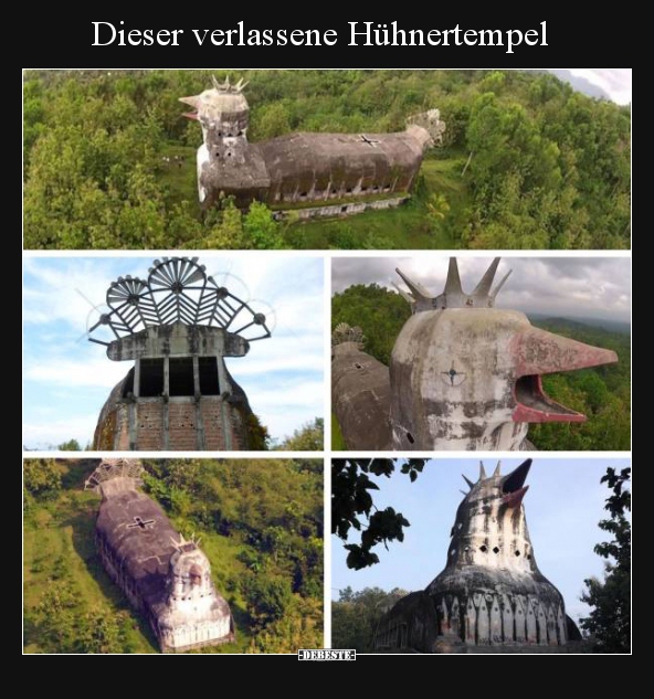 Dieser verlassene Hühnertempel..