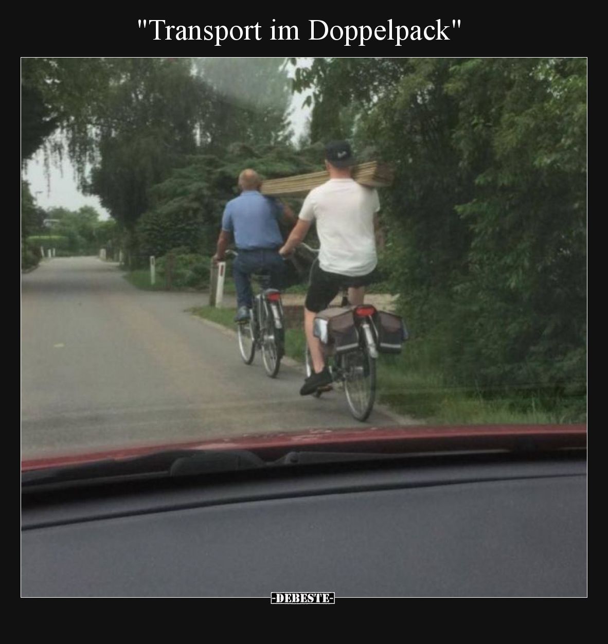 Transport im Doppelpack