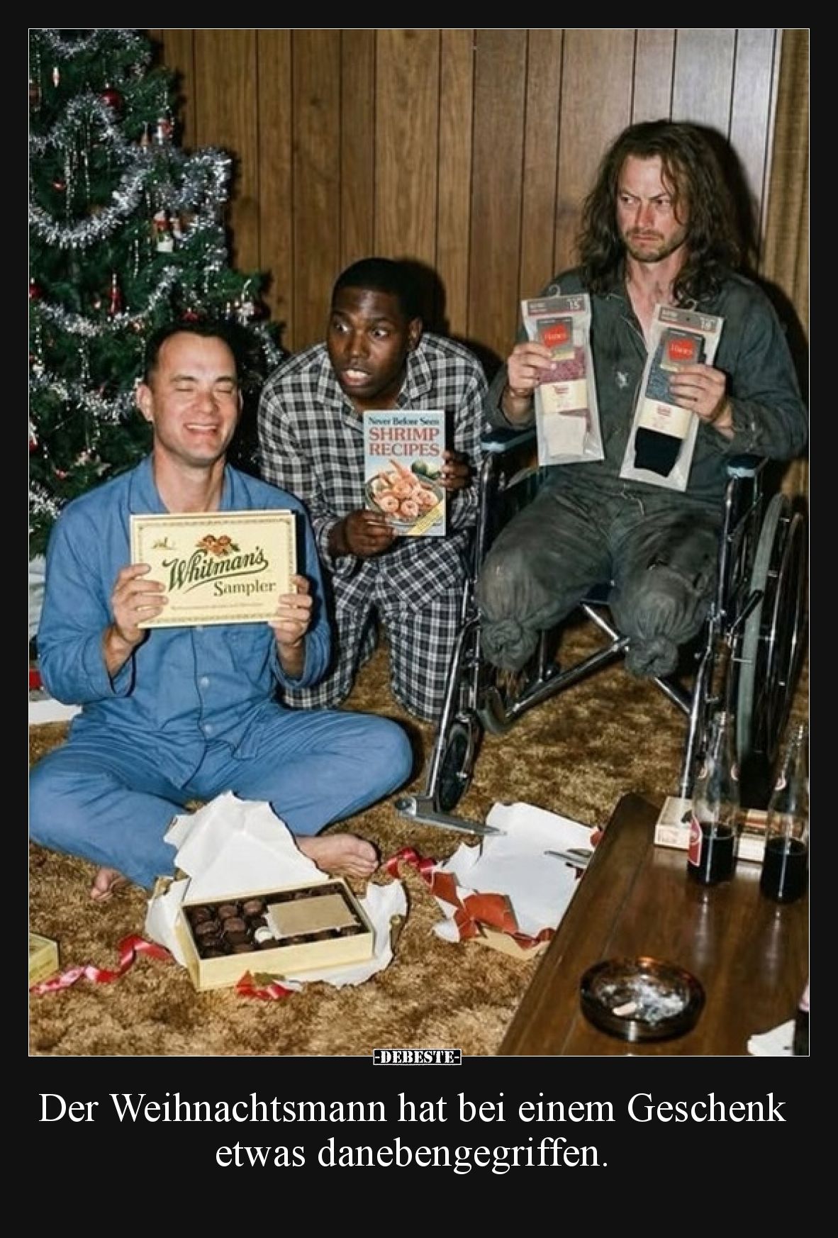 Der Weihnachtsmann hat bei einem Geschenk etwas danebengegriffen.