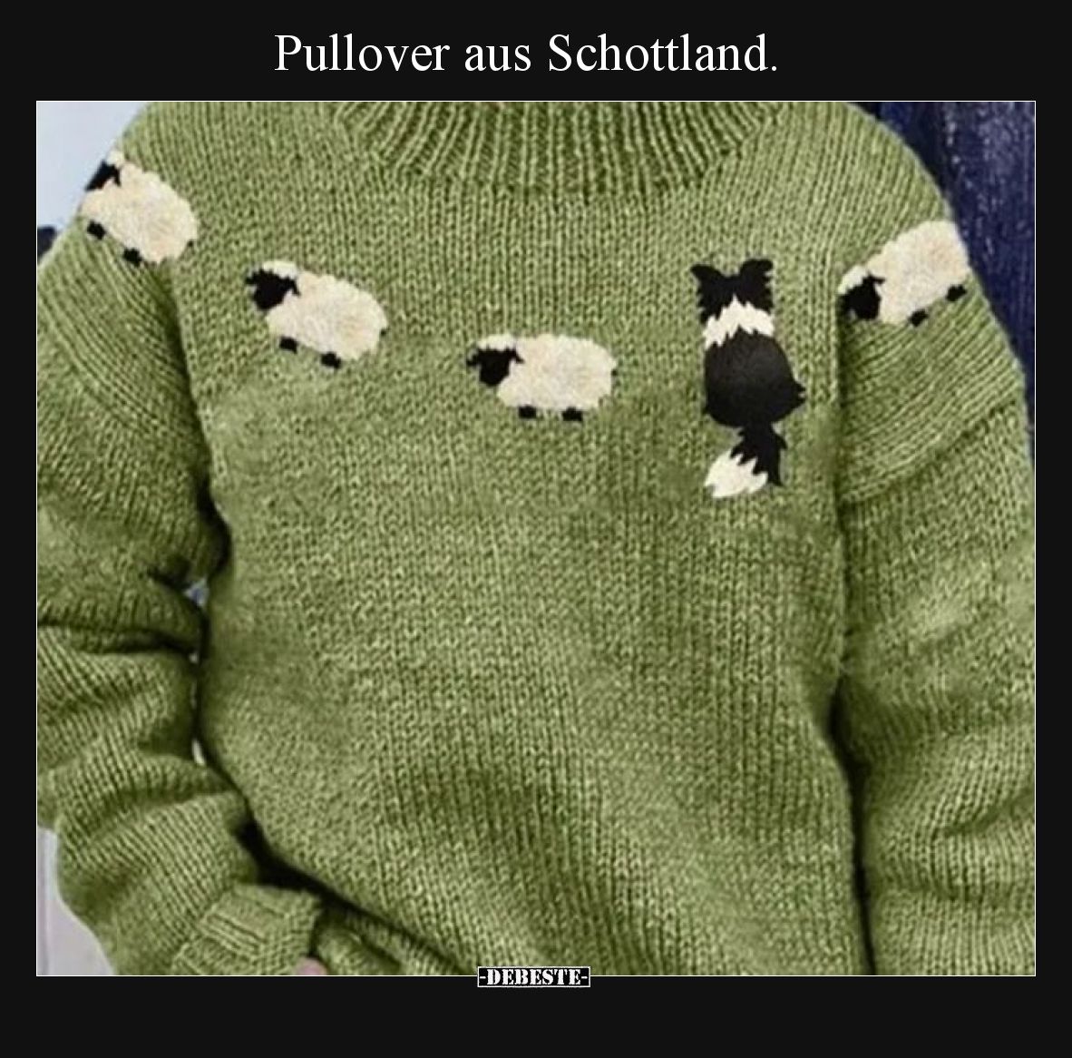 Pullover aus Schottland... - Lustige Bilder | DEBESTE.de