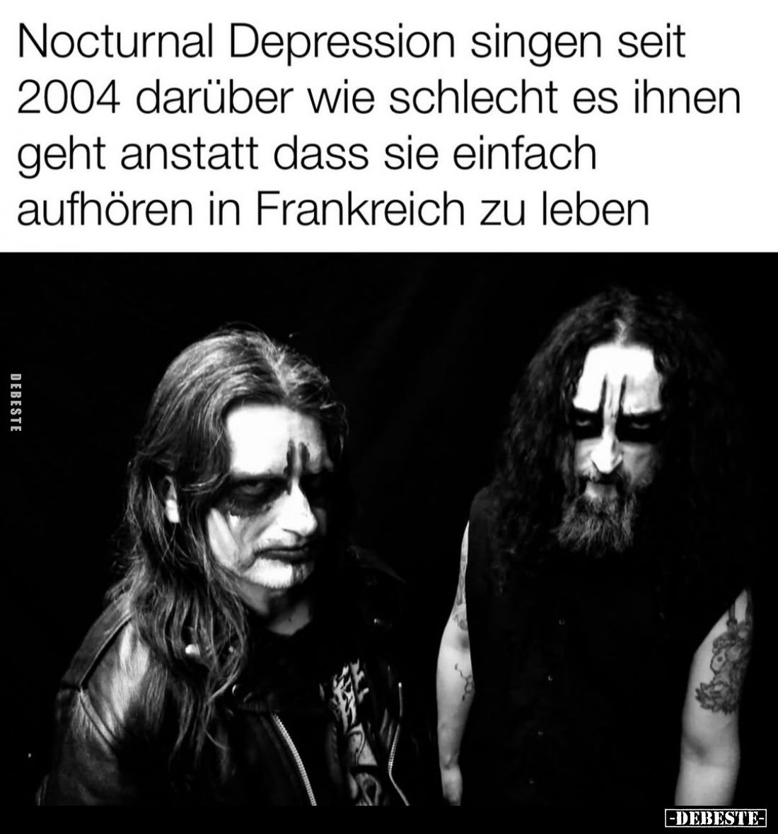 Nocturnal Depression singen seit 2004 darüber wie schlecht es ihnen geht anstatt dass sie einfach aufhören in Frankreich zu l...