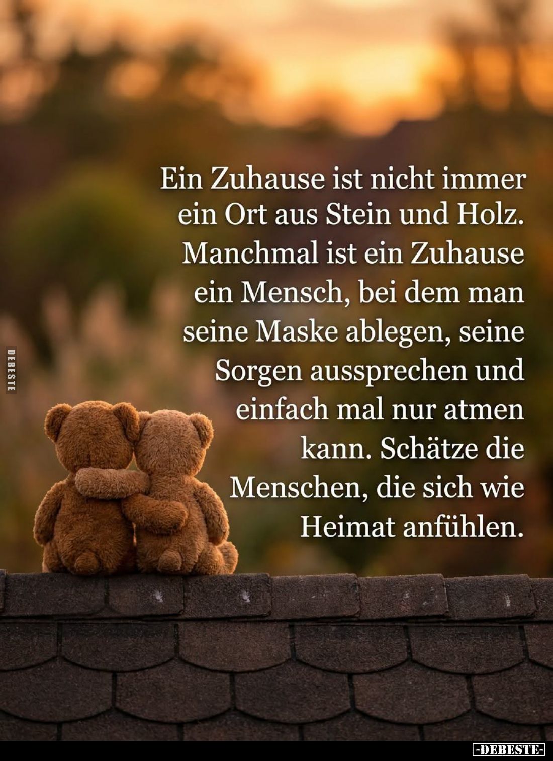Ein Zuhause ist nicht immer ein Ort aus Stein und Holz. Manchmal ist ein Zuhause ein Mensch, bei dem man seine Maske ablegen,...
