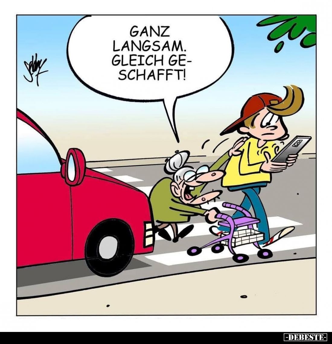 Ganz langsam. Gleich geschafft!