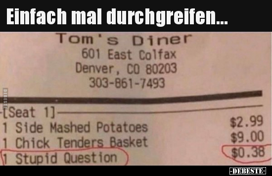 Einfach mal durchgreifen...