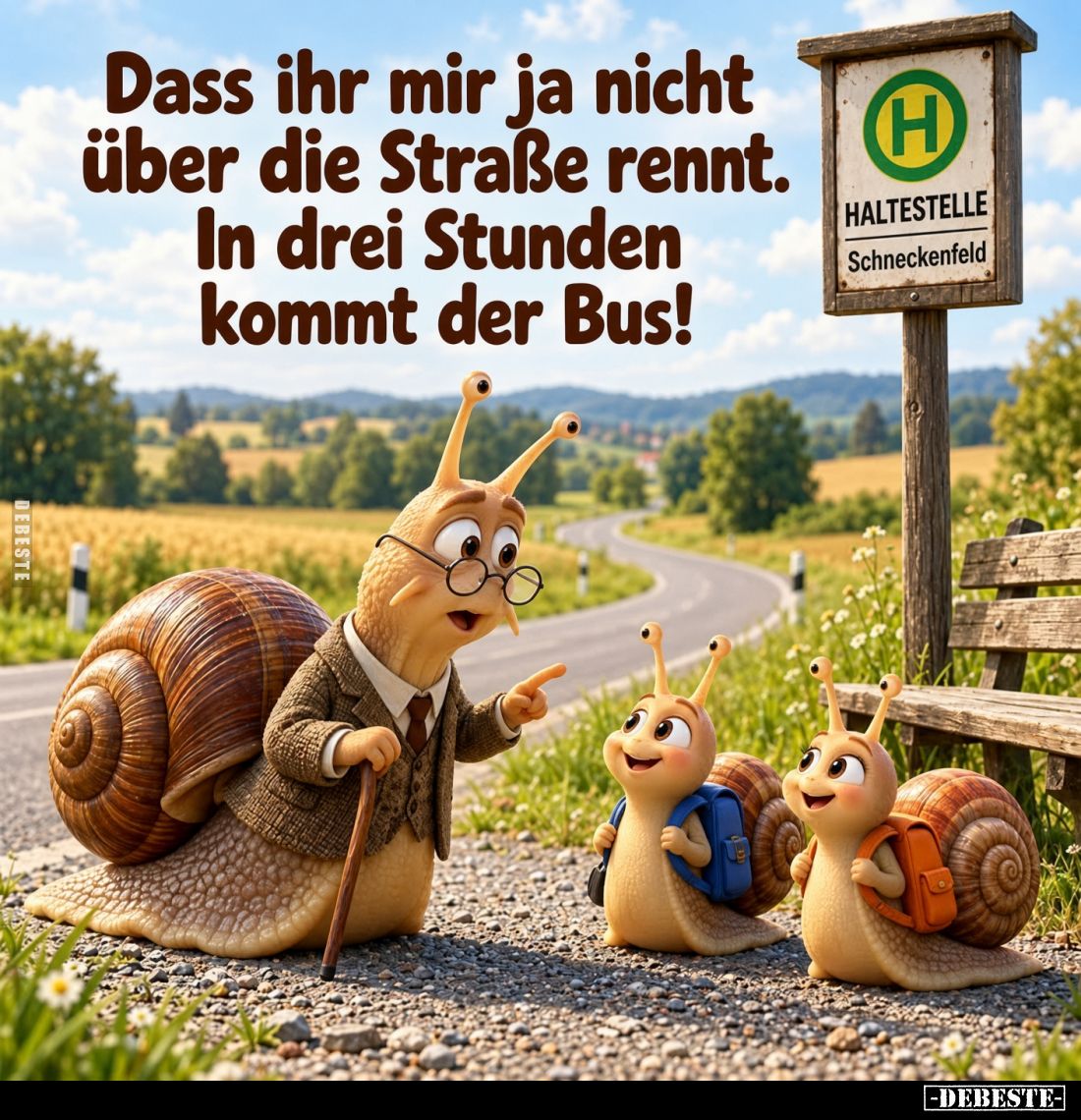 Dass ihr mir ja nicht über die Straße rennt.. - Lustige Bilder | DEBESTE.de