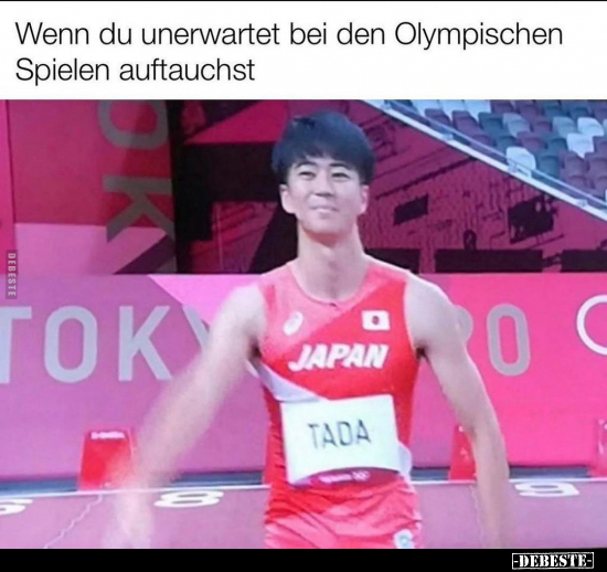 Wenn du unerwartet bei den Olympischen Spielen.. - Lustige Bilder | DEBESTE.de