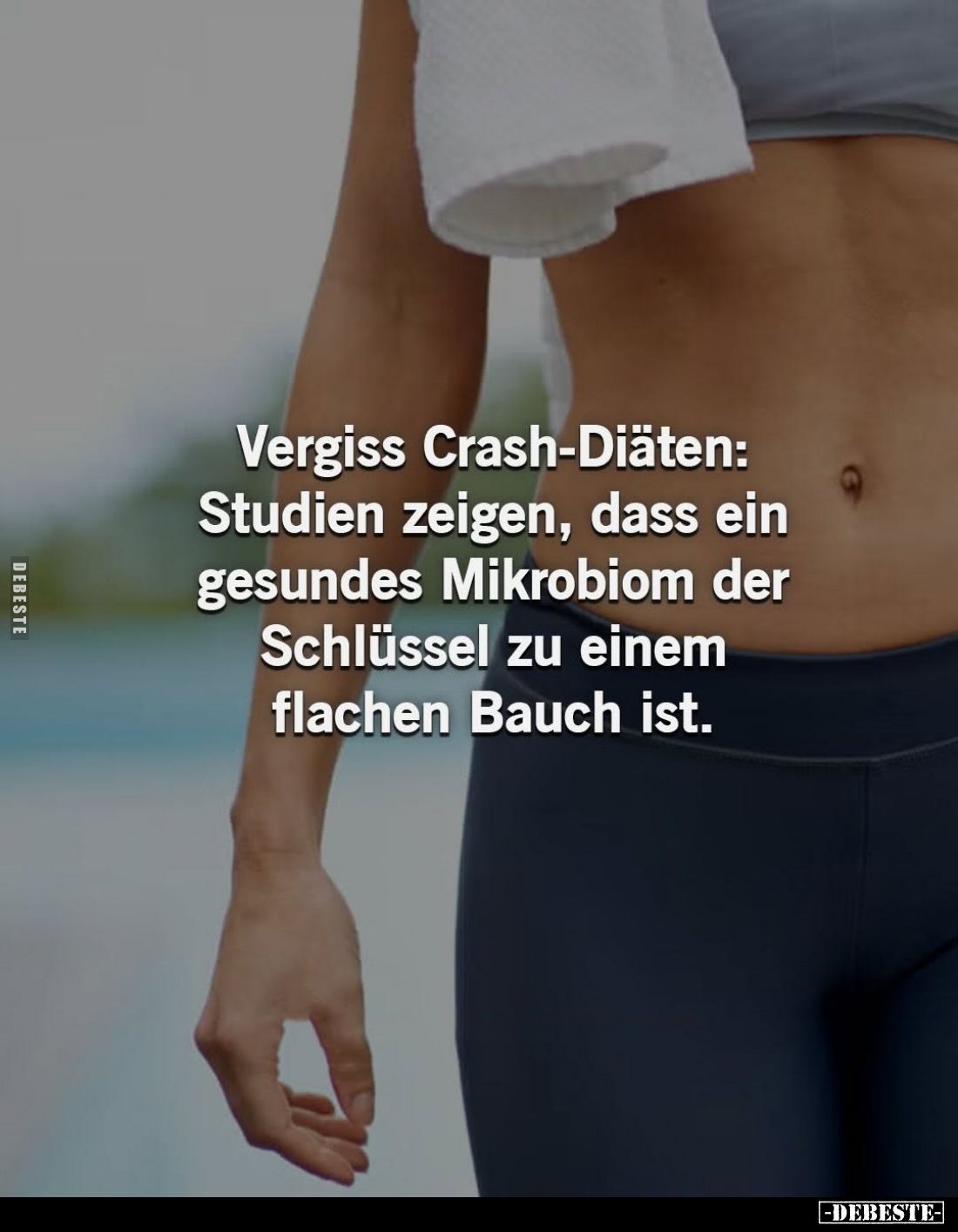 Vergiss Crash-Diäten: Studien zeigen, dass ein gesundes Mikrobiom der Schlüssel zu einem flachen Bauch ist.