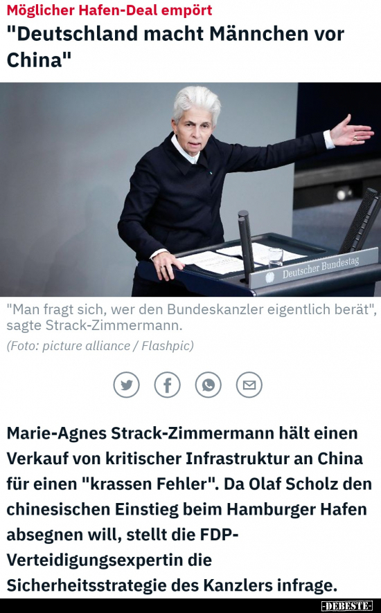 "Deutschland macht Männchen vor China".. - Lustige Bilder | DEBESTE.de