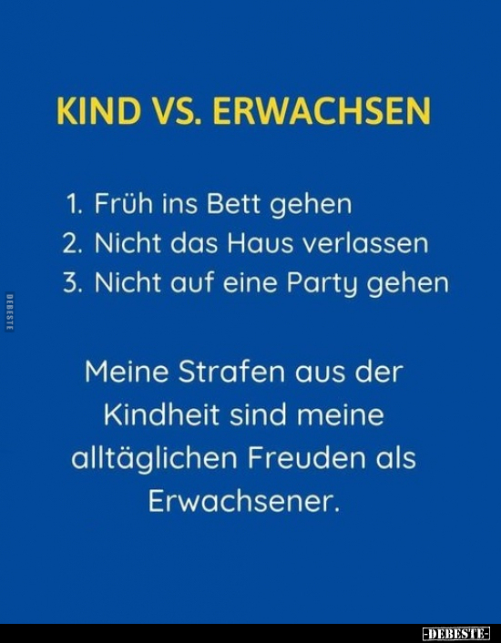 Kind vs Erwachsen.. - Lustige Bilder | DEBESTE.de