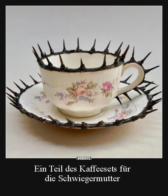 Ein Teil des Kaffeesets für die Schwiegermutter.. - Lustige Bilder | DEBESTE.de