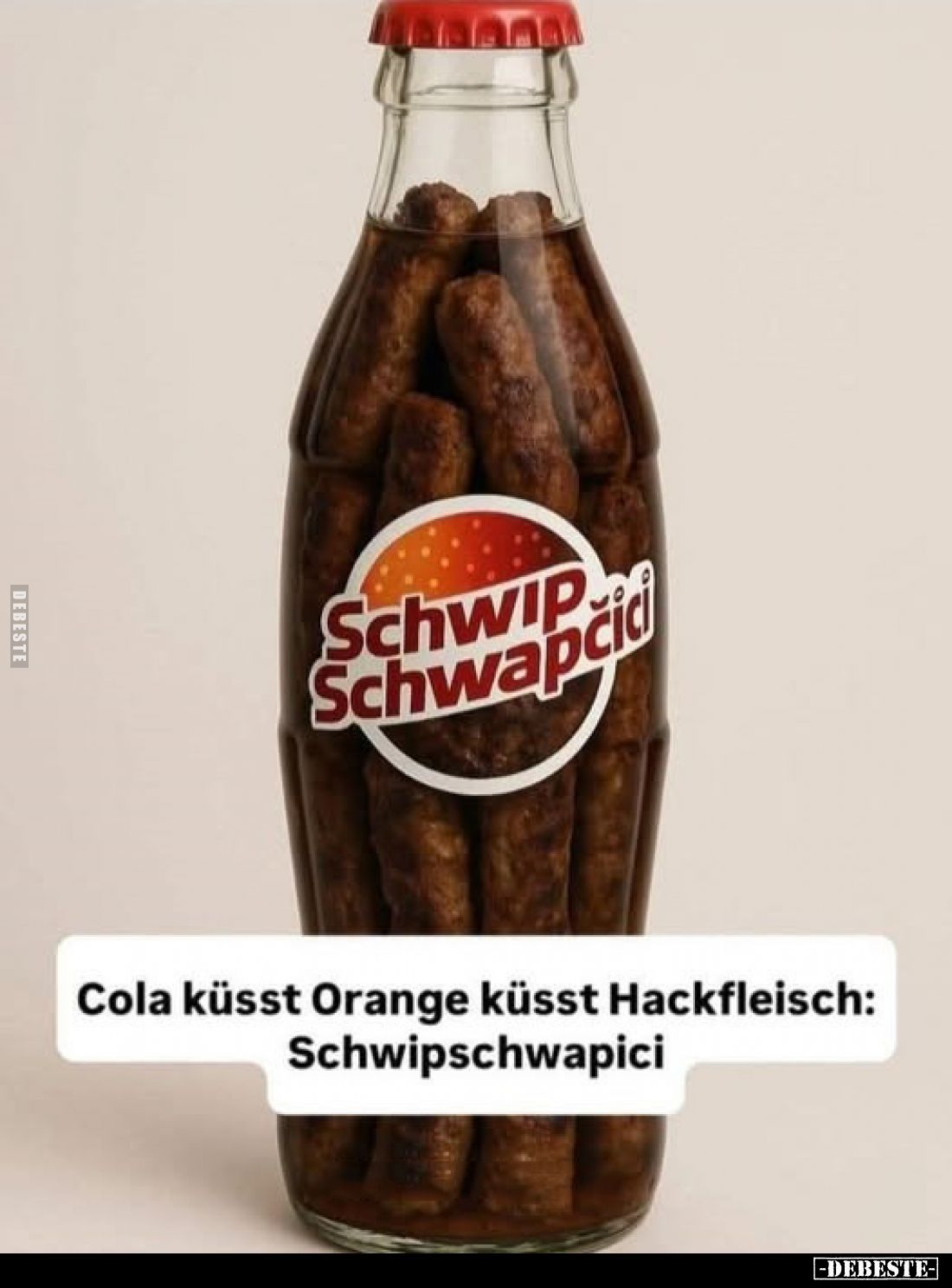 Cola küsst Orange küsst Hackfleisch: Schwipschwapici.