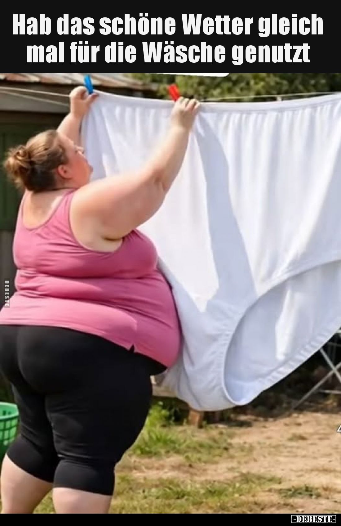 Hab das schöne Wetter gleich mal für die Wäsche genutzt